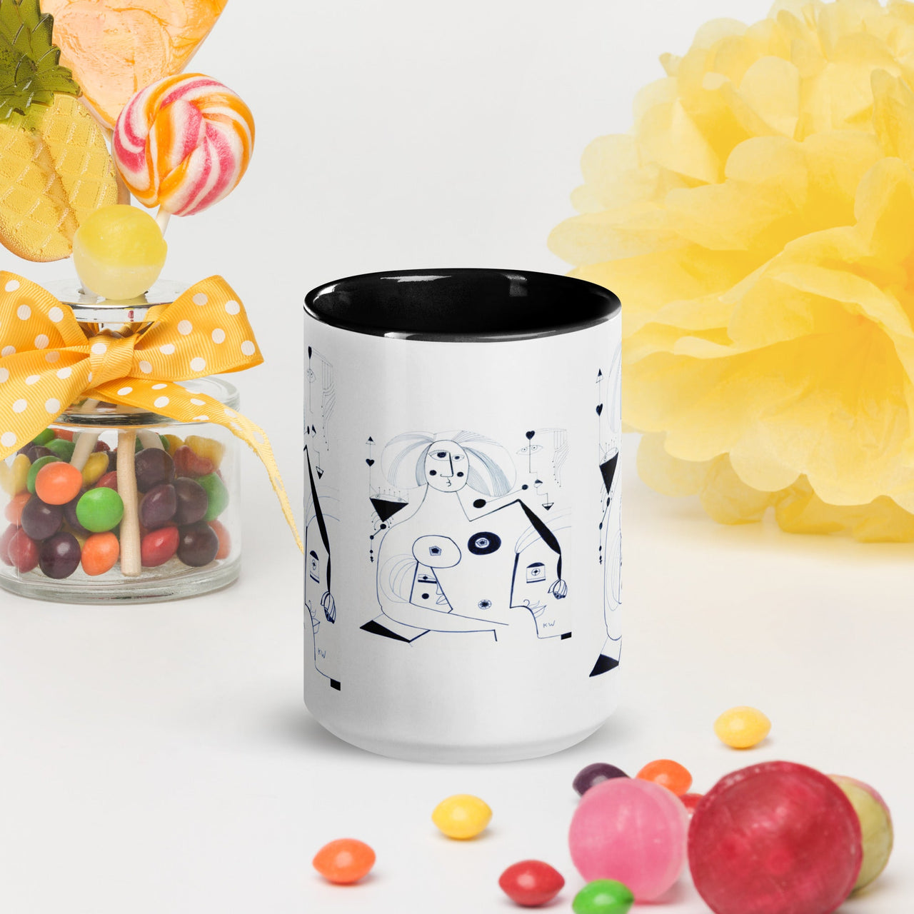 KW Gallery: Color Burst Mug 42 ☕🌈 - Winter Sunshine Marketplace