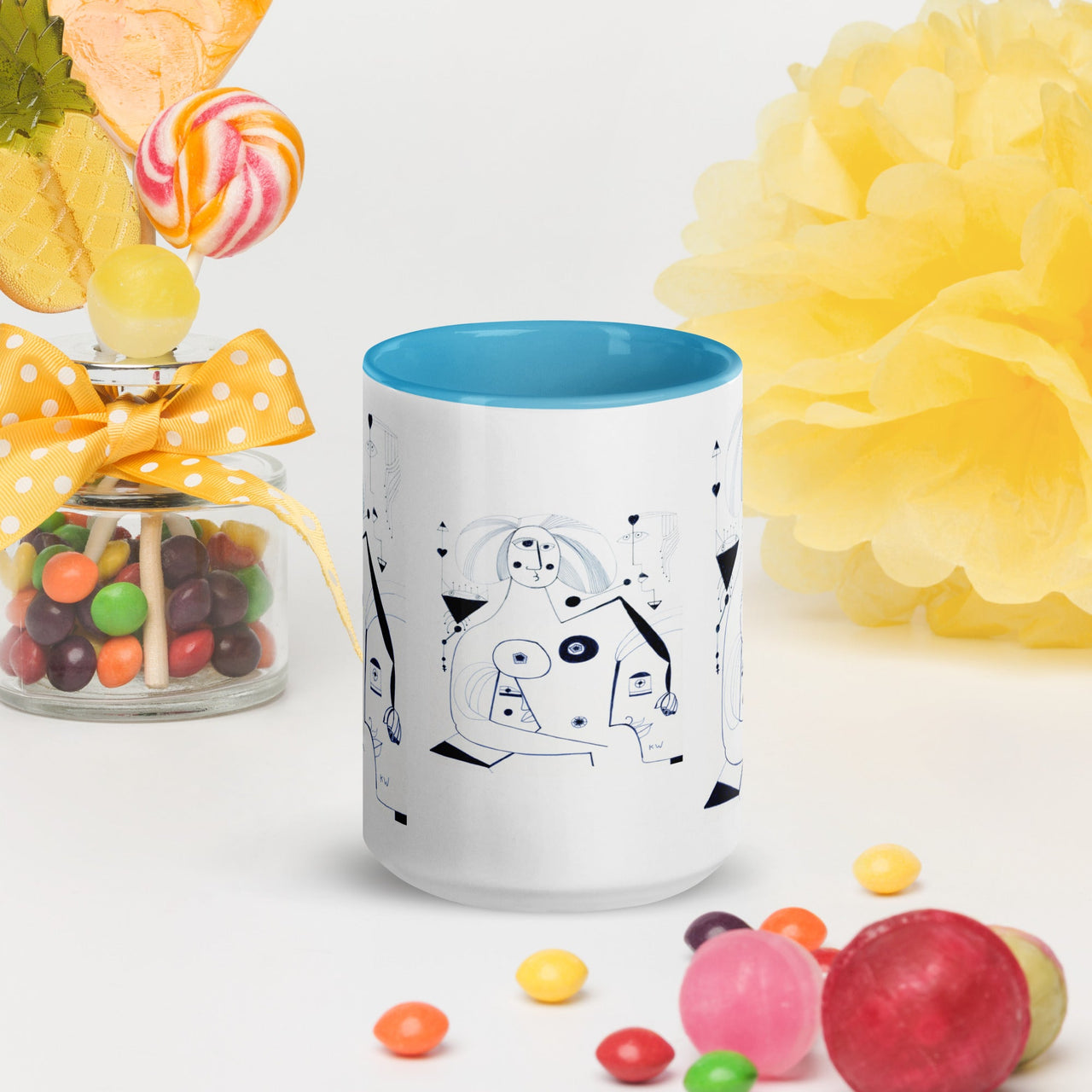 KW Gallery: Color Burst Mug 42 ☕🌈 - Winter Sunshine Marketplace
