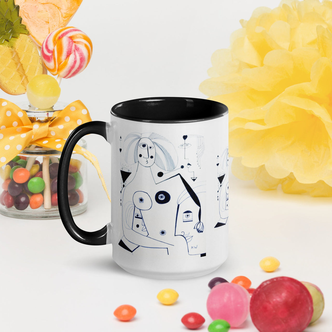 KW Gallery: Color Burst Mug 42 ☕🌈 - Winter Sunshine Marketplace