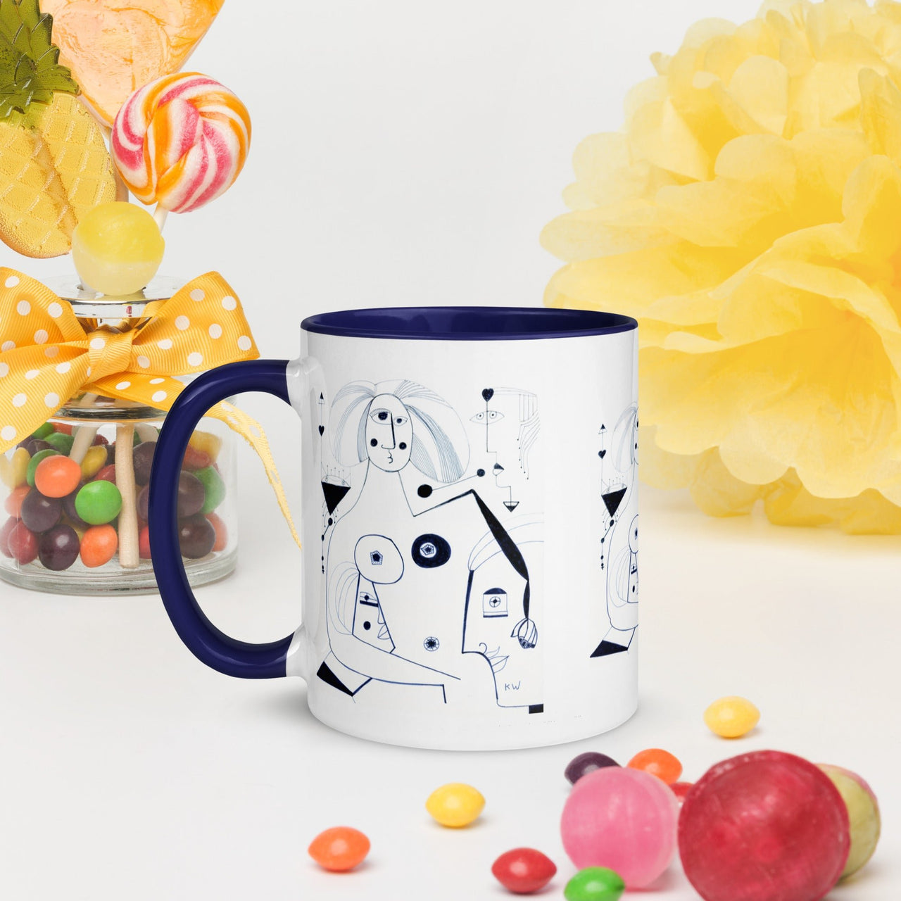 KW Gallery: Color Burst Mug 42 ☕🌈 - Winter Sunshine Marketplace