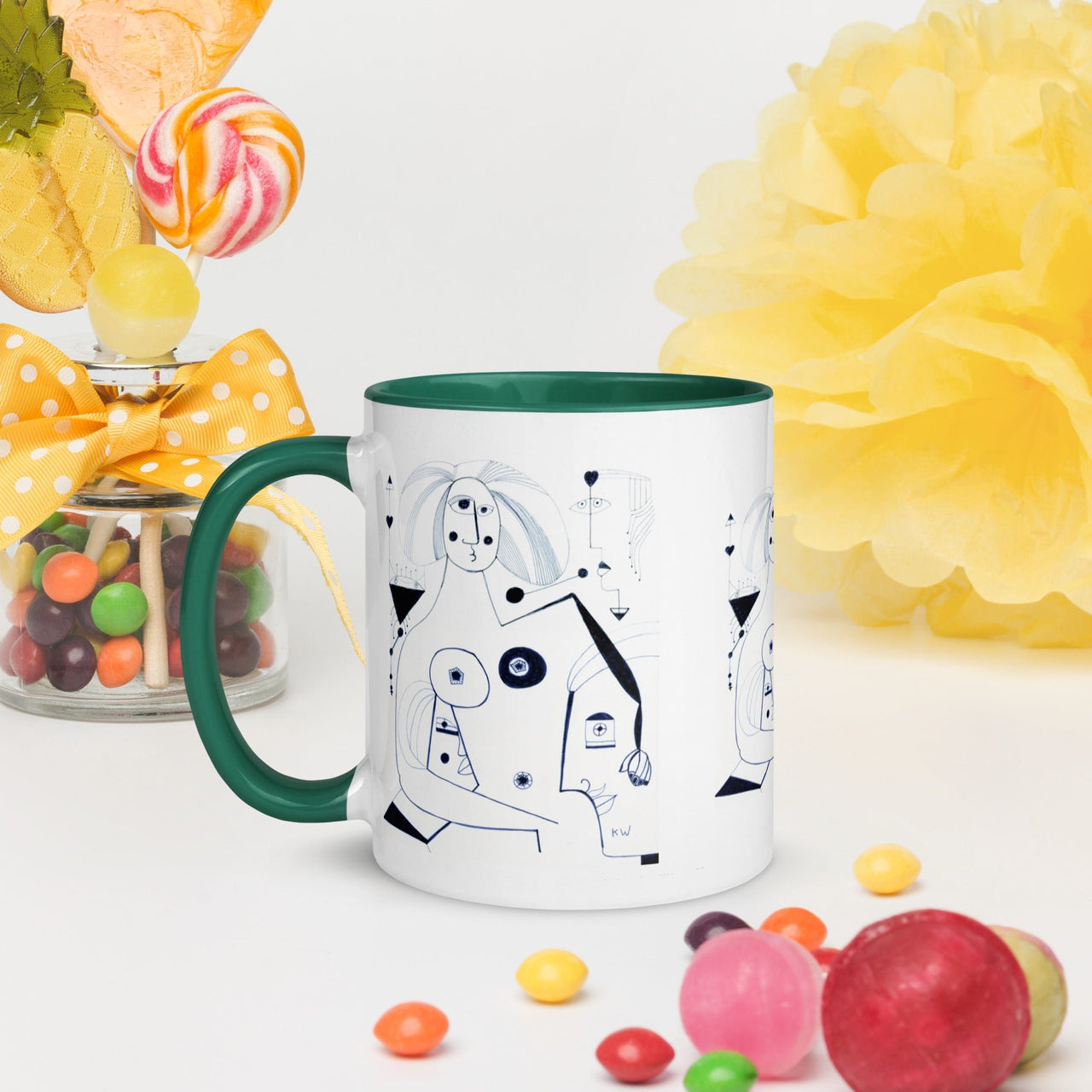 KW Gallery: Color Burst Mug 42 ☕🌈 - Winter Sunshine Marketplace