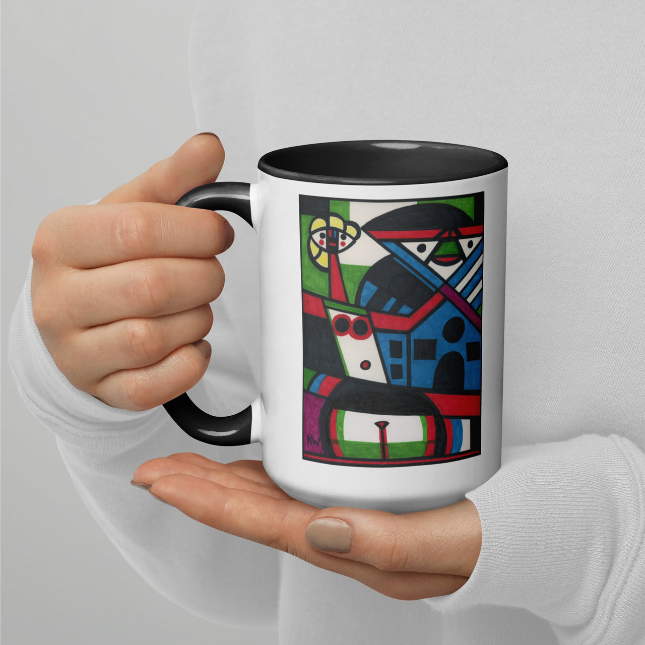 KW Gallery: Color Burst Mug 44 ☕🌈 - Winter Sunshine Marketplace