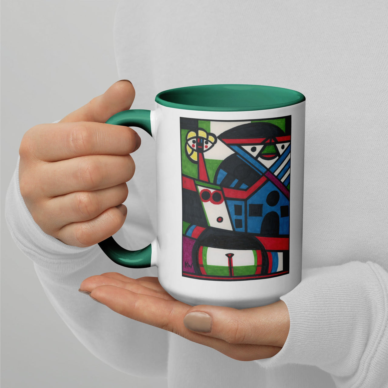 KW Gallery: Color Burst Mug 44 ☕🌈 - Winter Sunshine Marketplace