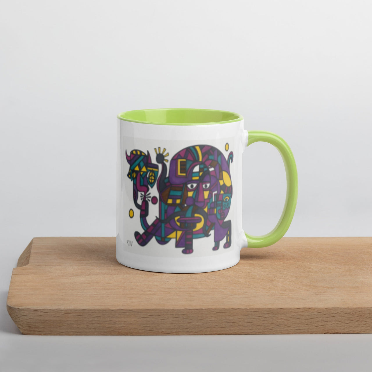 KW Gallery: Color Burst Mug 45 ☕🌈 - Winter Sunshine Marketplace