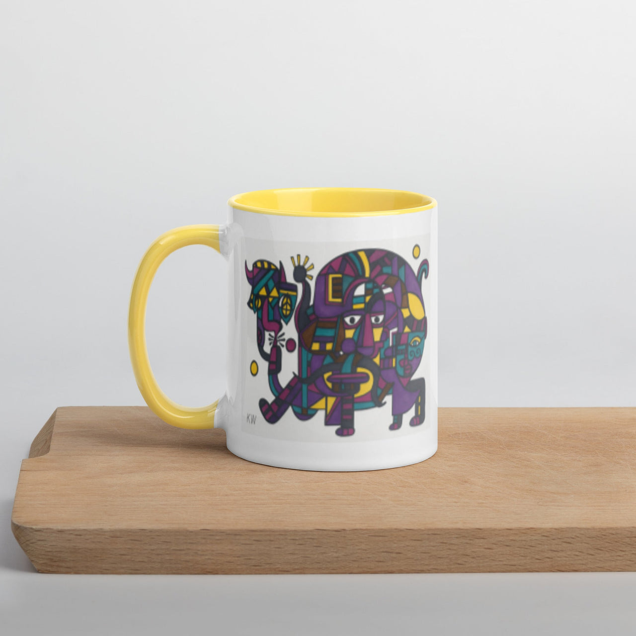 KW Gallery: Color Burst Mug 45 ☕🌈 - Winter Sunshine Marketplace