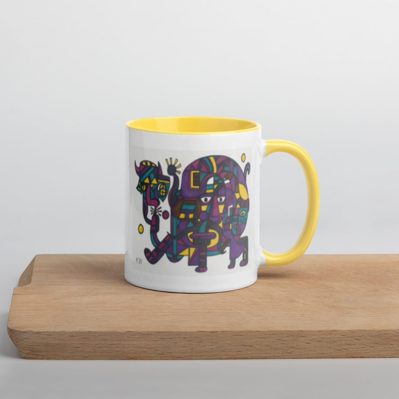 KW Gallery: Color Burst Mug 45 ☕🌈 - Winter Sunshine Marketplace