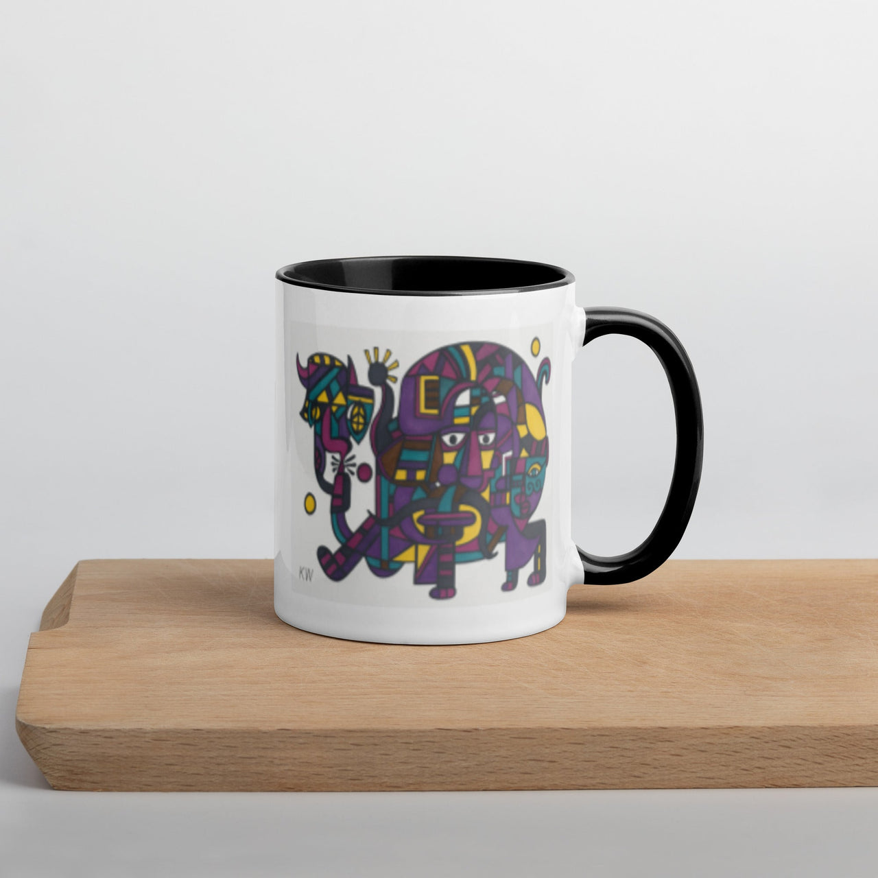 KW Gallery: Color Burst Mug 45 ☕🌈 - Winter Sunshine Marketplace