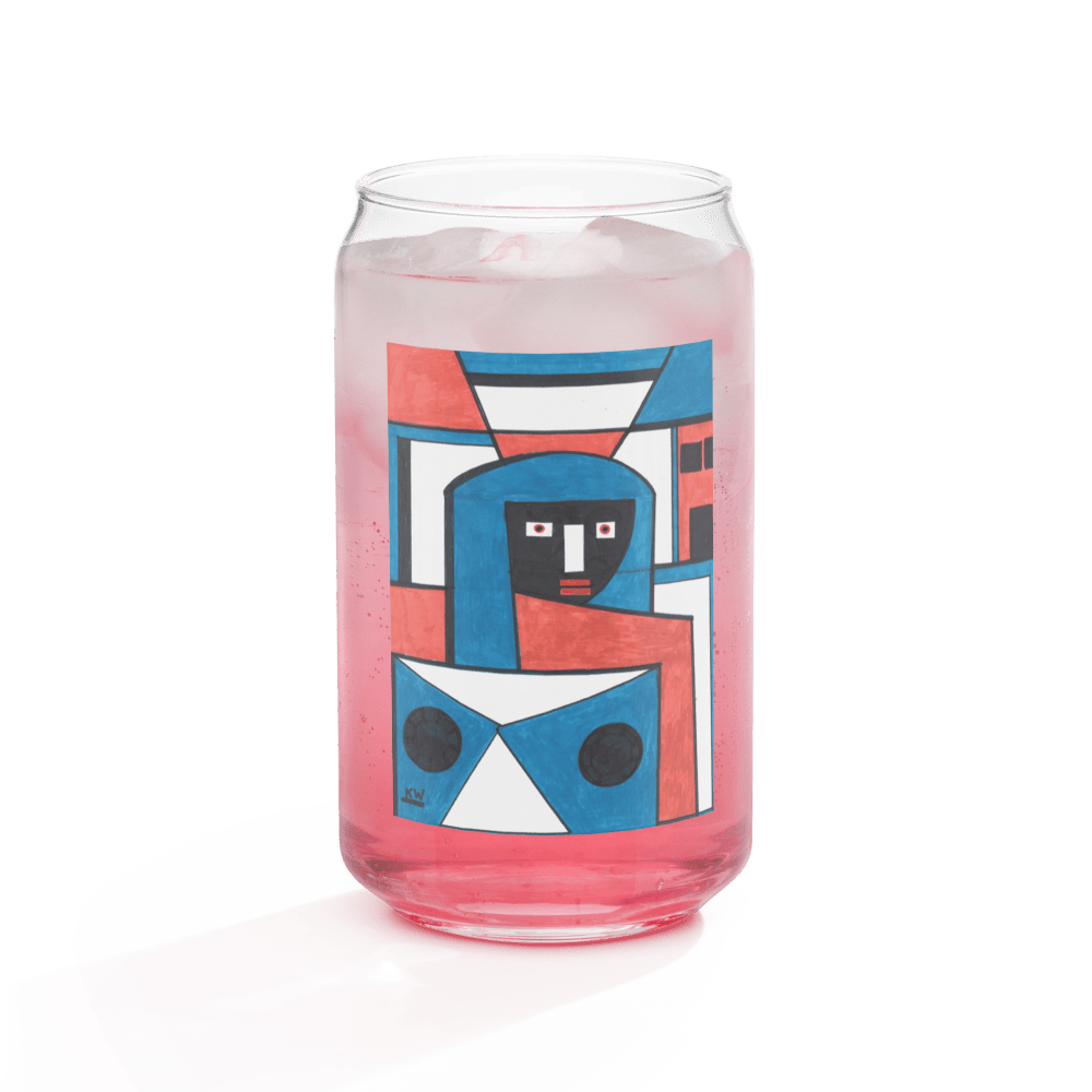 KW Gallery Craft Can Shaped Glass 2 - Winter Sunshine Marketplace