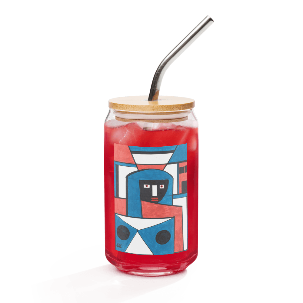 KW Gallery Craft Can Shaped Glass 2 - Winter Sunshine Marketplace