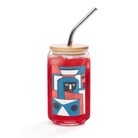 KW Gallery Craft Can Shaped Glass 2 - Winter Sunshine Marketplace