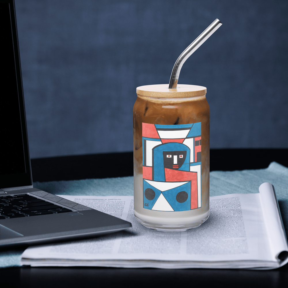 KW Gallery Craft Can Shaped Glass 2 - Winter Sunshine Marketplace