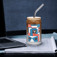 KW Gallery Craft Can Shaped Glass 2 - Winter Sunshine Marketplace