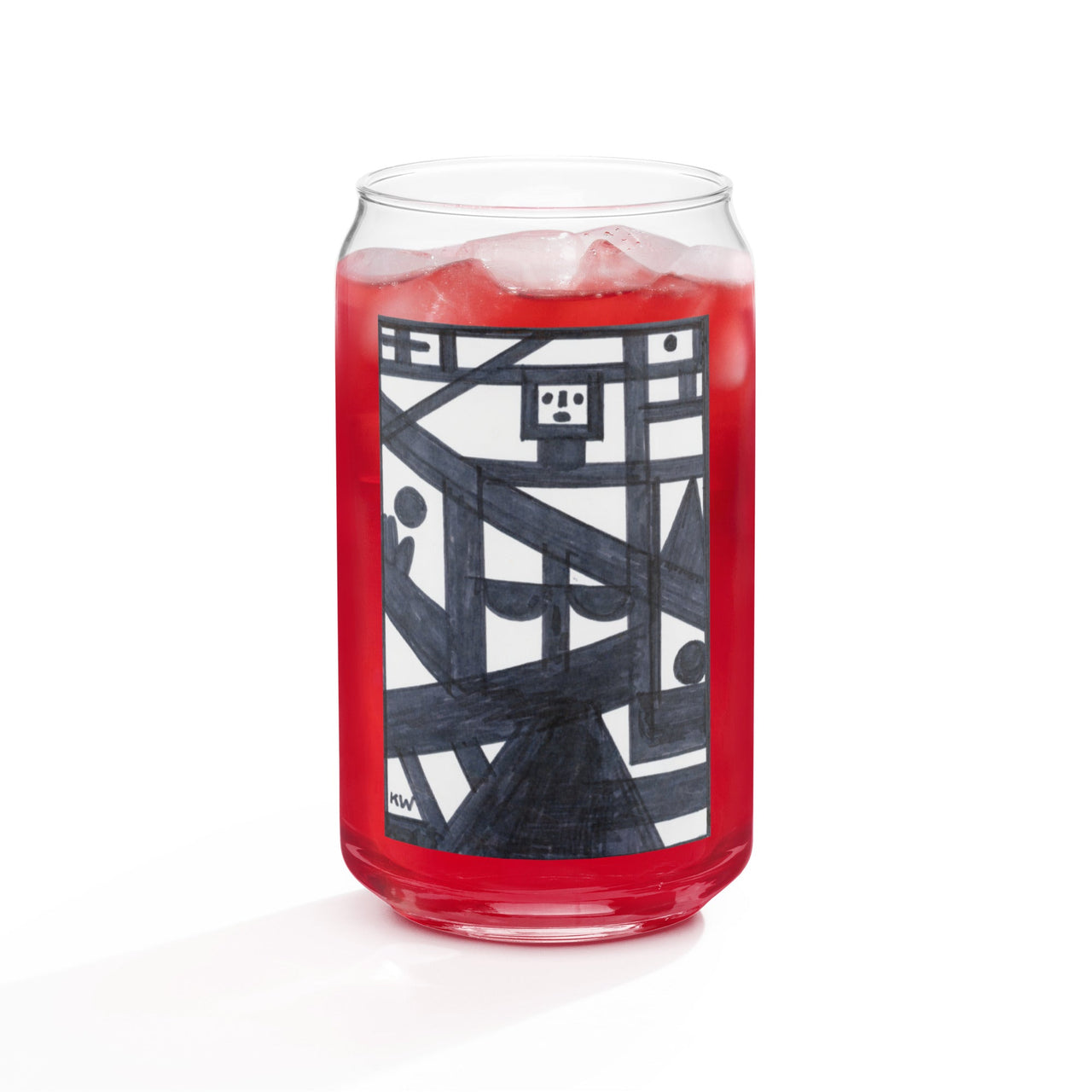 KW Gallery Craft Can Shaped Glass 35 – Elevate Your Beverage Experience! - Winter Sunshine Marketplace