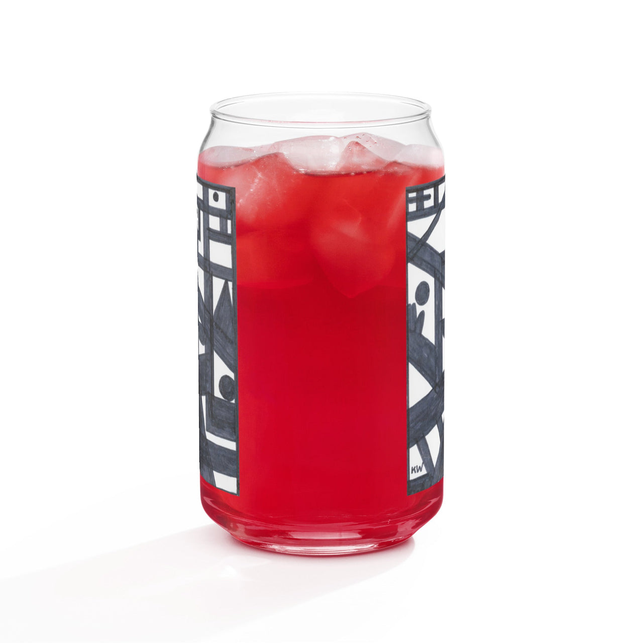 KW Gallery Craft Can Shaped Glass 35 – Elevate Your Beverage Experience! - Winter Sunshine Marketplace