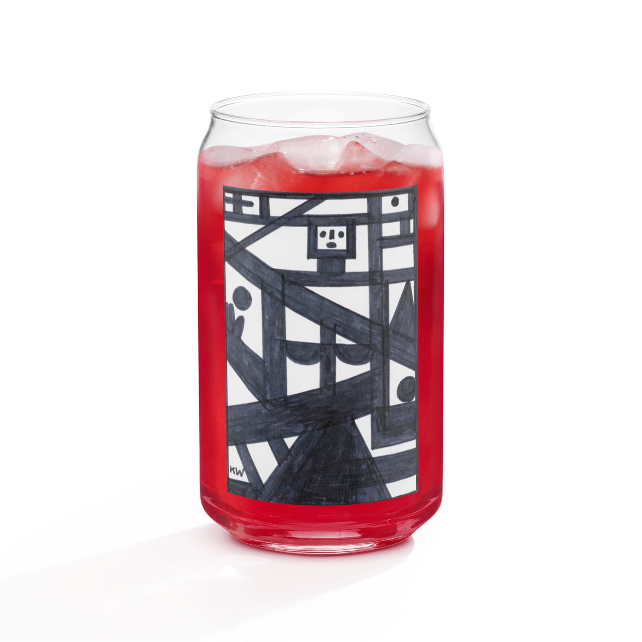 KW Gallery Craft Can Shaped Glass 35 – Elevate Your Beverage Experience! - Winter Sunshine Marketplace
