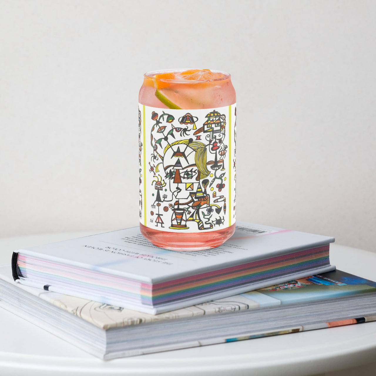 KW Gallery Craft Can Shaped Glass 4 - Winter Sunshine Marketplace