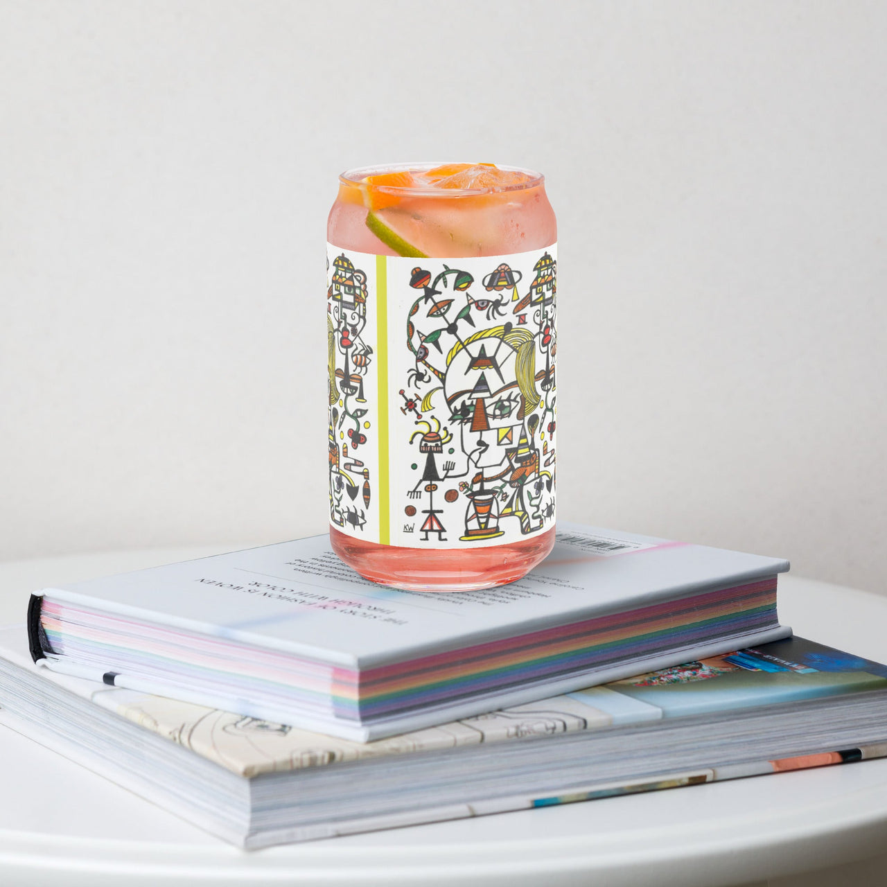 KW Gallery Craft Can Shaped Glass 4 - Winter Sunshine Marketplace