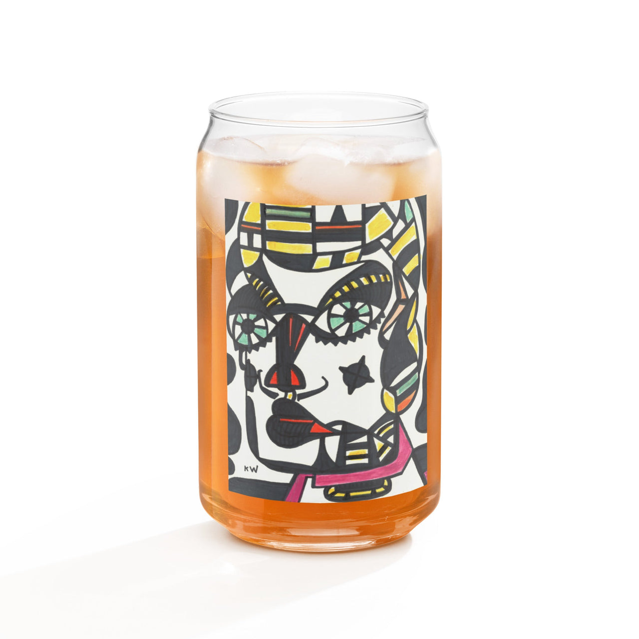 KW Gallery Craft Can Shaped Glass 7 - Winter Sunshine Marketplace