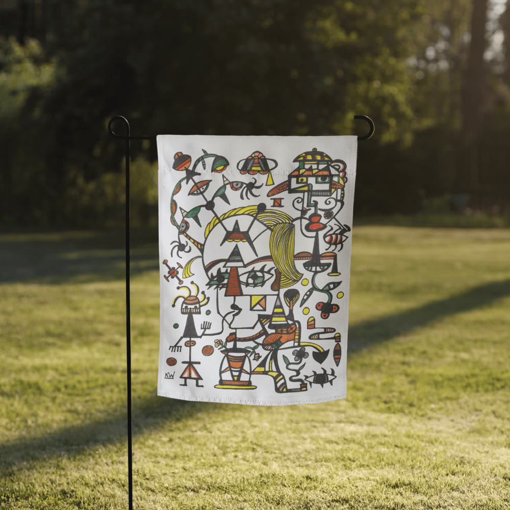 KW Gallery Heritage Bloom Garden Flag 4 🌼🎨 - Winter Sunshine Marketplace