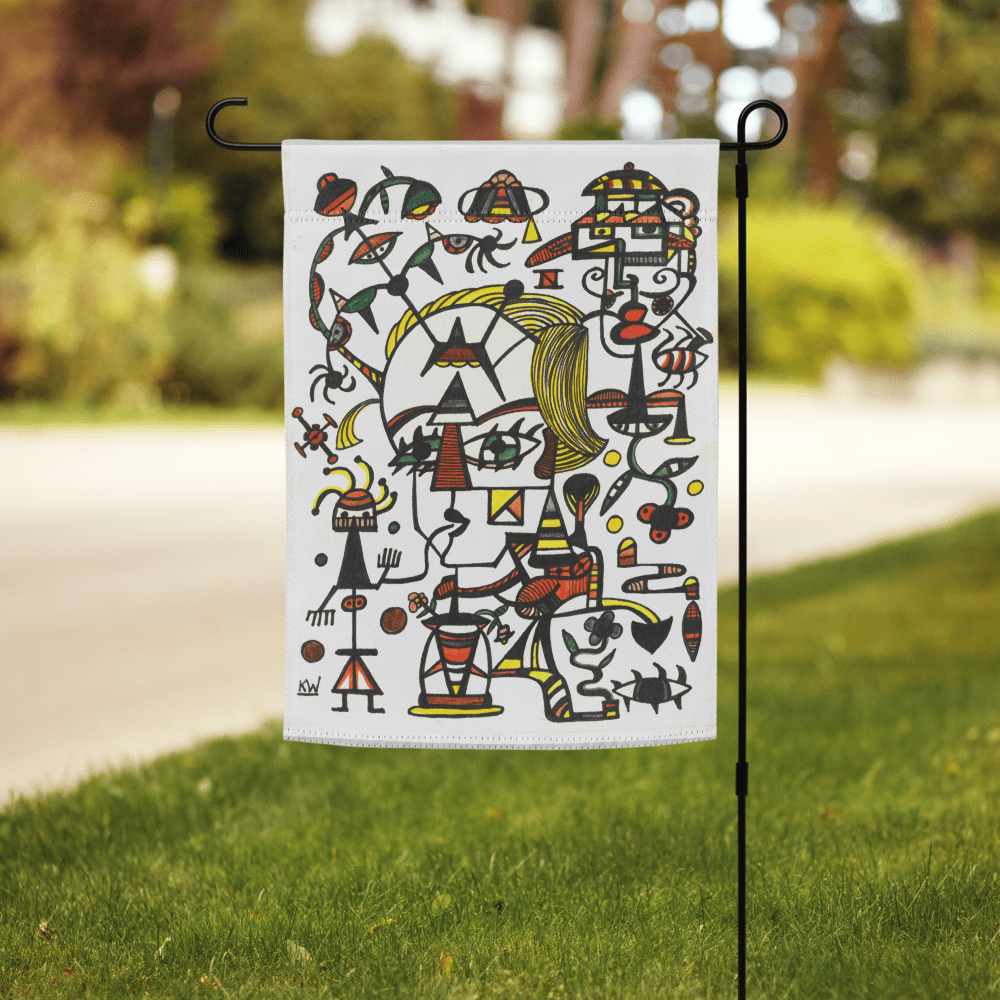 KW Gallery Heritage Bloom Garden Flag 4 🌼🎨 - Winter Sunshine Marketplace