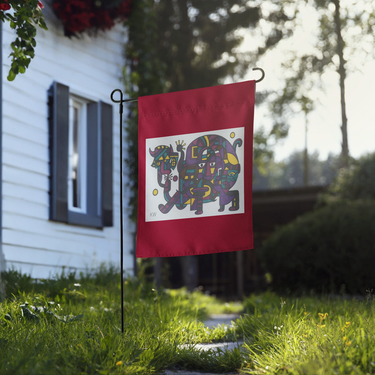 KW Gallery Heritage Bloom Garden Flag 45! 🌼🎨 - Winter Sunshine Marketplace