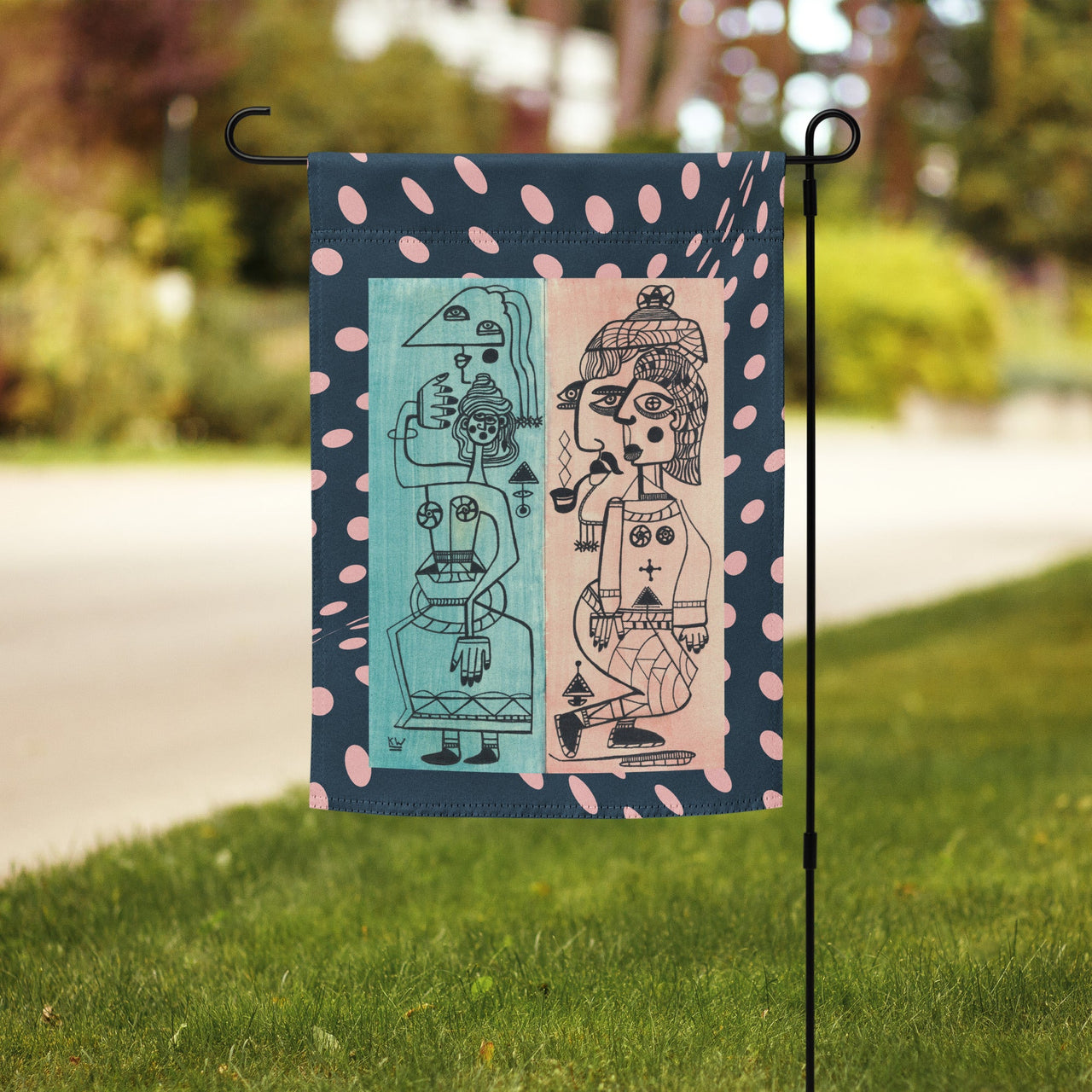 KW Gallery Heritage Bloom Garden Flag 6 🌼🎨 - Winter Sunshine Marketplace