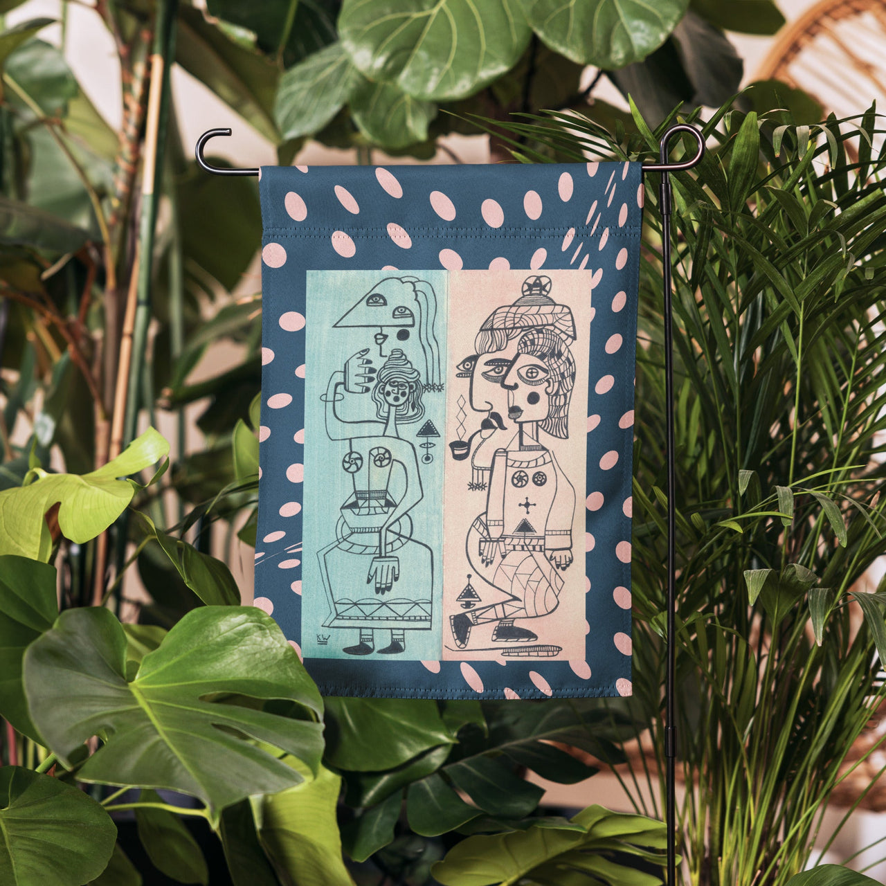 KW Gallery Heritage Bloom Garden Flag 6 🌼🎨 - Winter Sunshine Marketplace