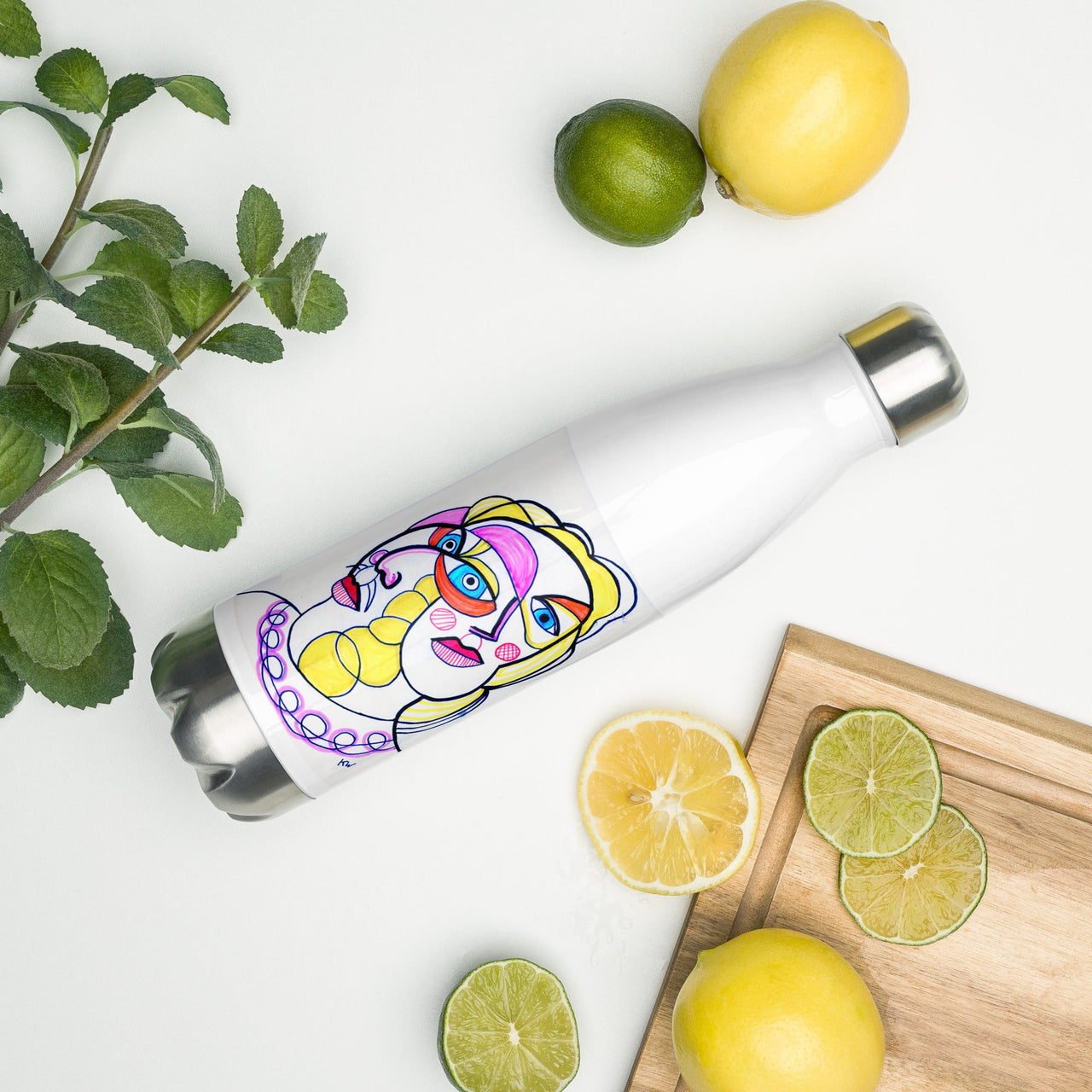 KW Gallery Liquid Symphony Water Bottle 33 - Winter Sunshine Marketplace