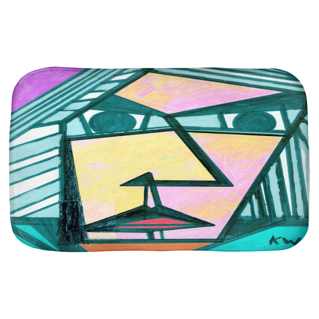 KW Gallery Serene Splashes Bath Mat 34 - Winter Sunshine Marketplace