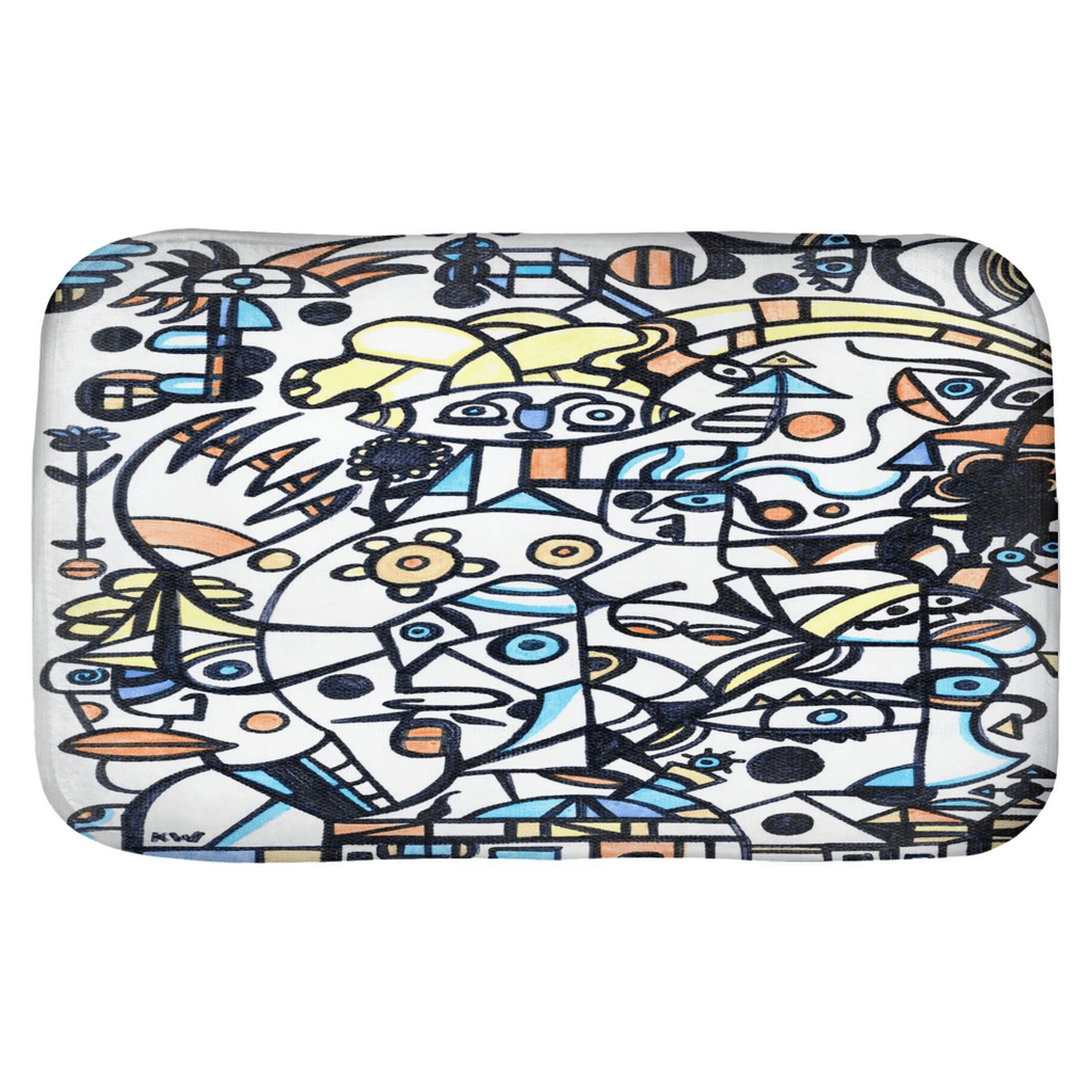 KW Gallery Serene Splashes Bath Mat 40 - Winter Sunshine Marketplace