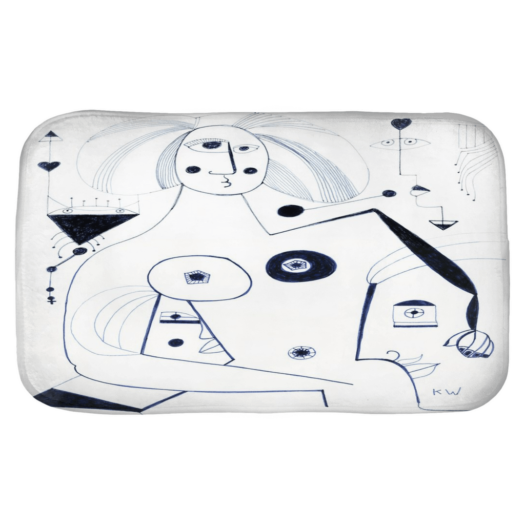 KW Gallery Serene Splashes Bath Mat 42 - Winter Sunshine Marketplace