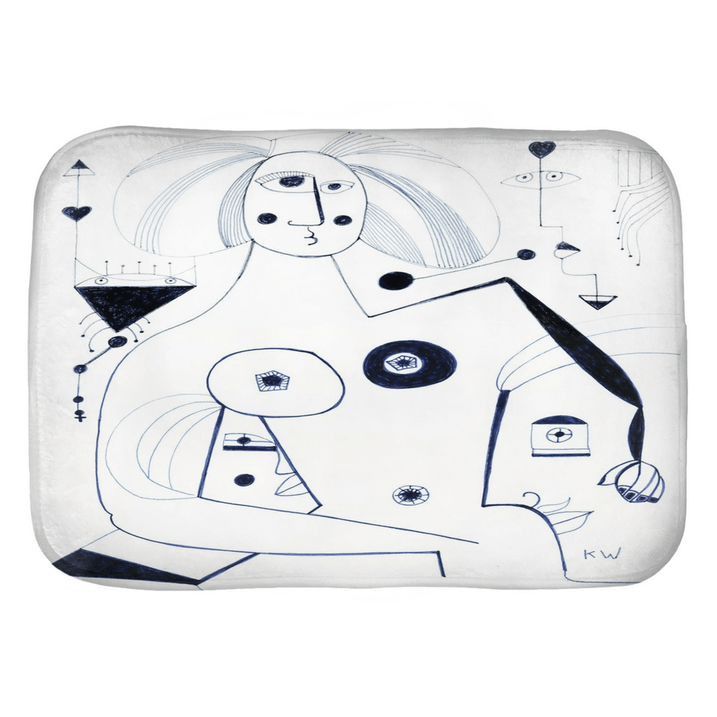 KW Gallery Serene Splashes Bath Mat 42 - Winter Sunshine Marketplace