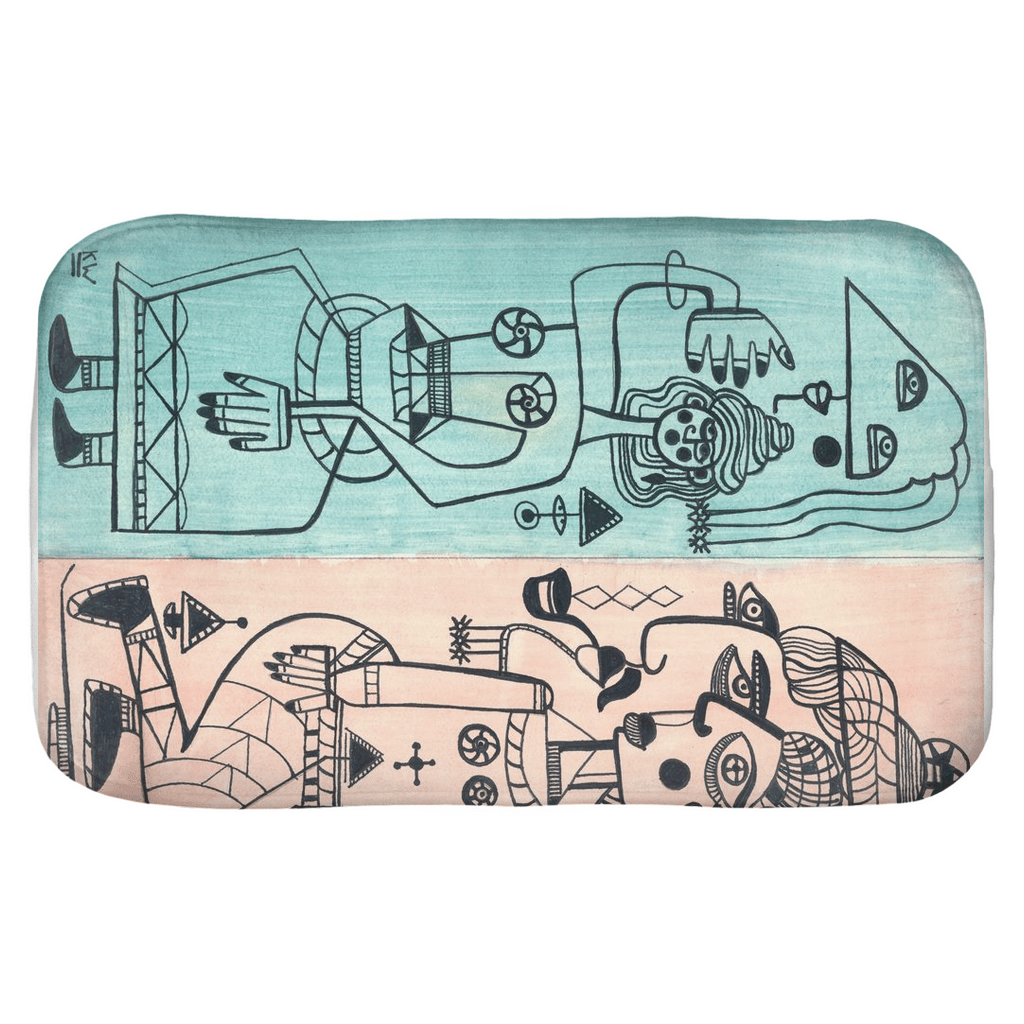 KW Gallery Serene Splashes Bath Mat 6 - Winter Sunshine Marketplace