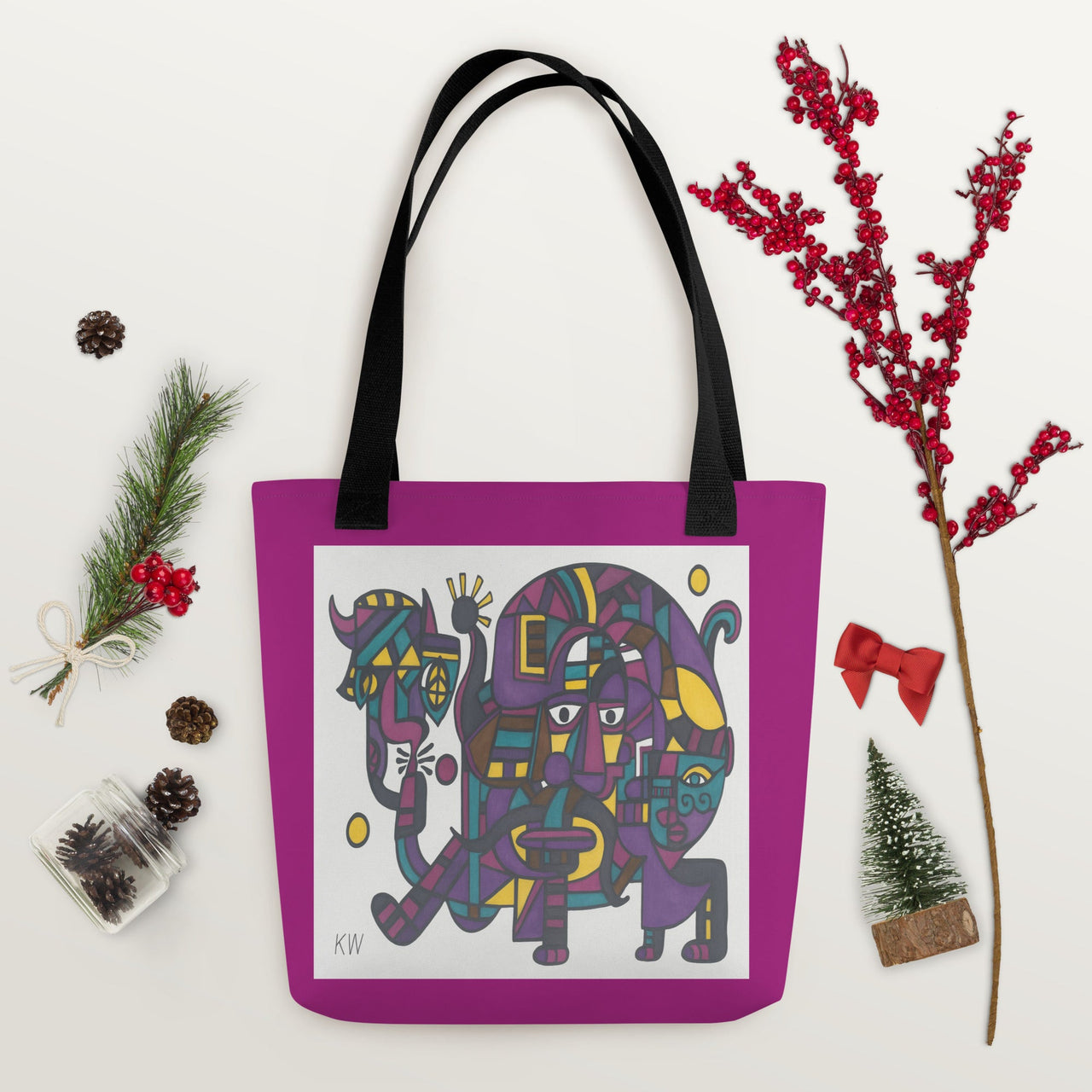 KW Gallery Signature Tote Bag 45 – Elevate Your Style! 👜 - Winter Sunshine Marketplace