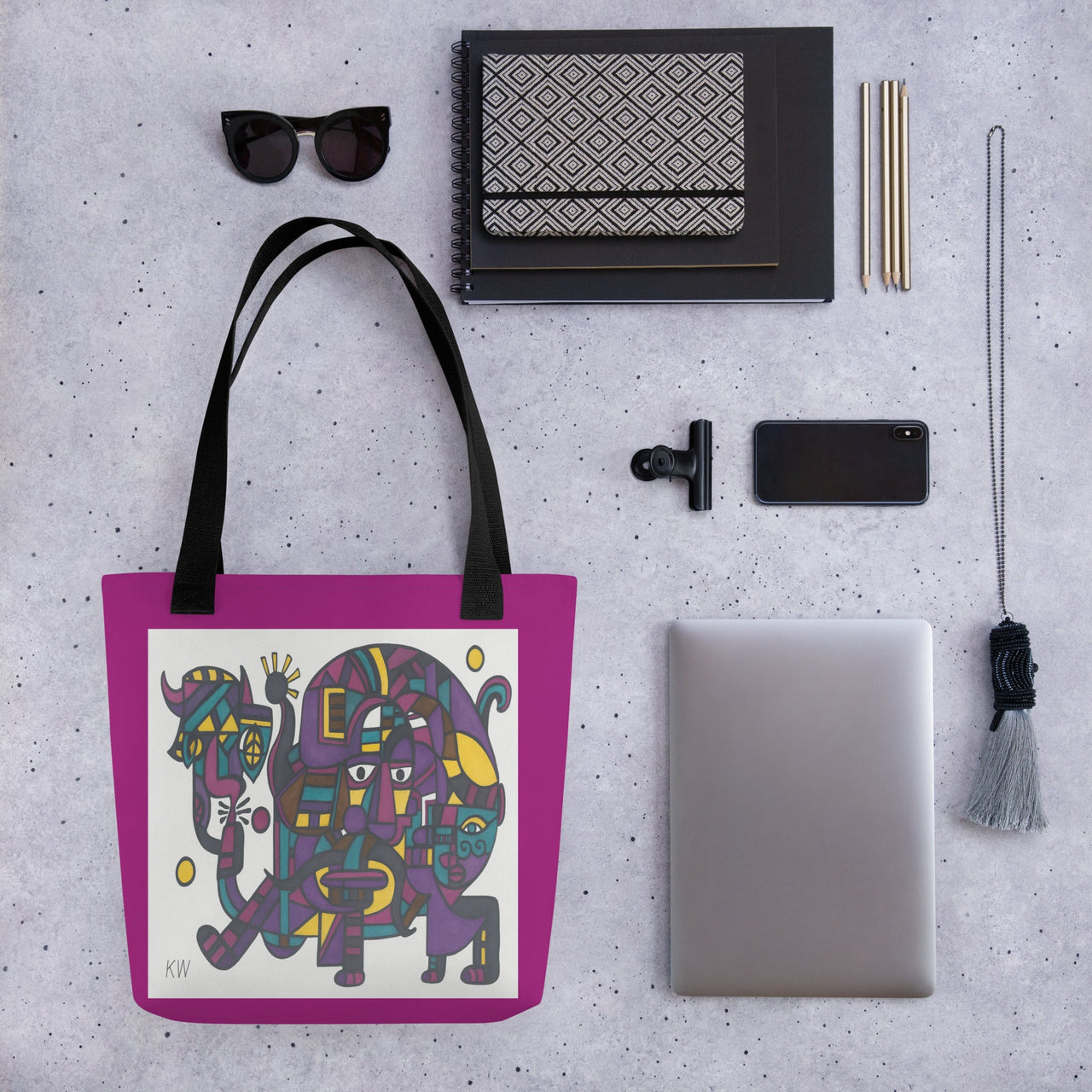 KW Gallery Signature Tote Bag 45 – Elevate Your Style! 👜 - Winter Sunshine Marketplace
