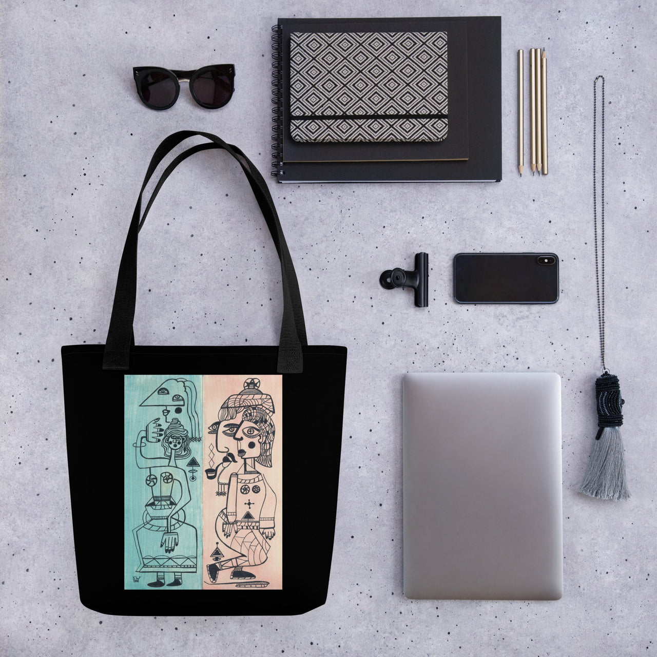 KW Gallery Signature Tote Bag 6 Black – Elevate Your Style! 👜 - Winter Sunshine Marketplace