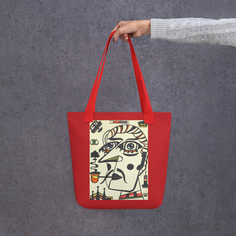 KW Gallery Signature Tote Bag 8 Red– Elevate Your Style! 👜 - Winter Sunshine Marketplace