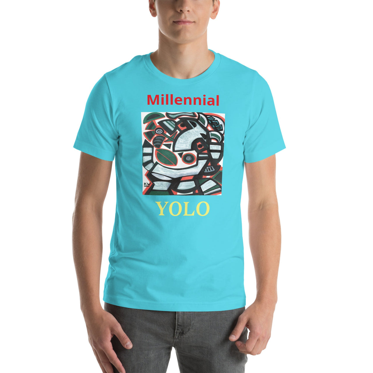 KW Gallery Wearable Art Tee 1 YOLO - Winter Sunshine Marketplace