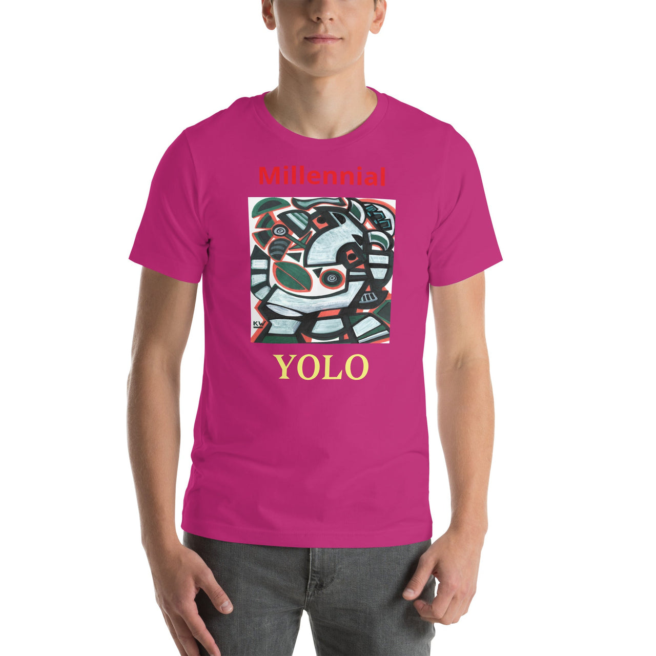 KW Gallery Wearable Art Tee 1 YOLO - Winter Sunshine Marketplace