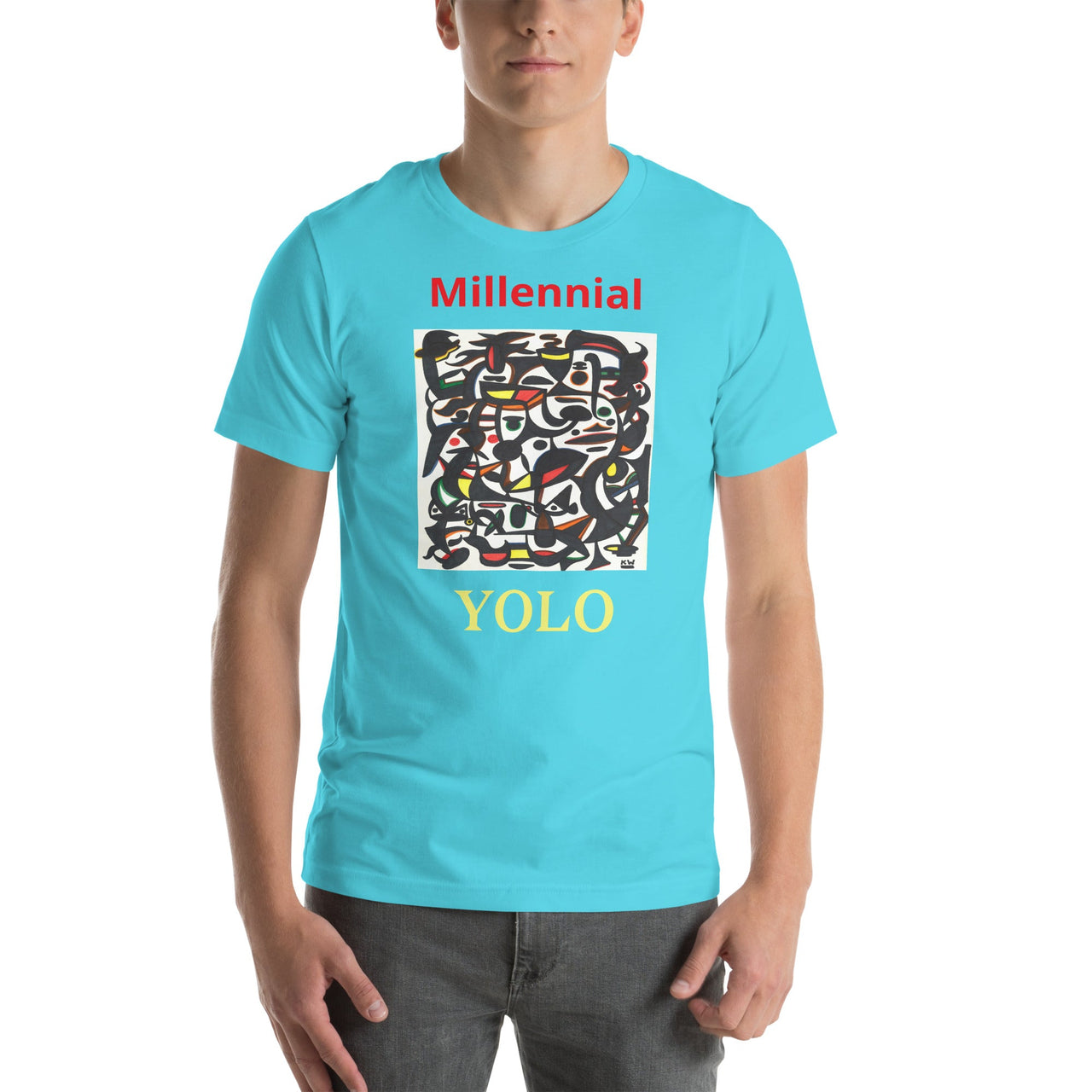 KW Gallery Wearable Art Tee 10 YOLO - Winter Sunshine Marketplace