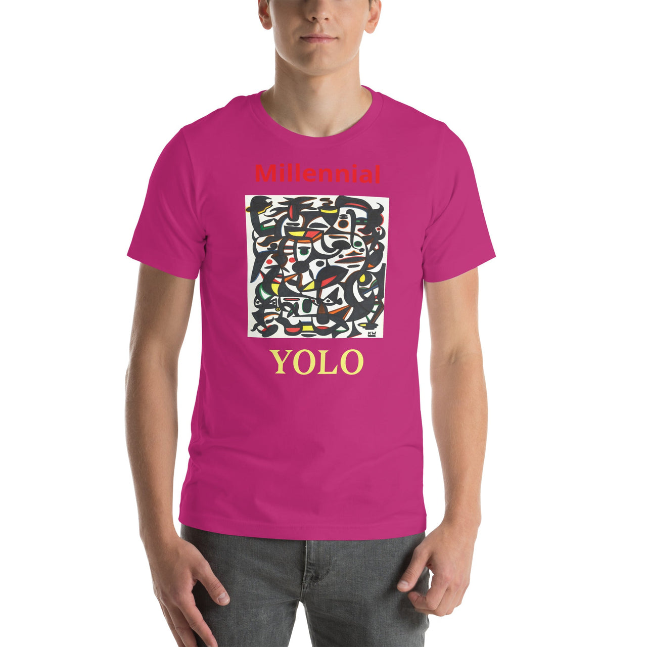 KW Gallery Wearable Art Tee 10 YOLO - Winter Sunshine Marketplace