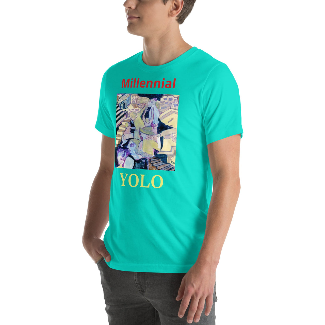 KW Gallery Wearable Art Tee 16 YOLO - Winter Sunshine Marketplace