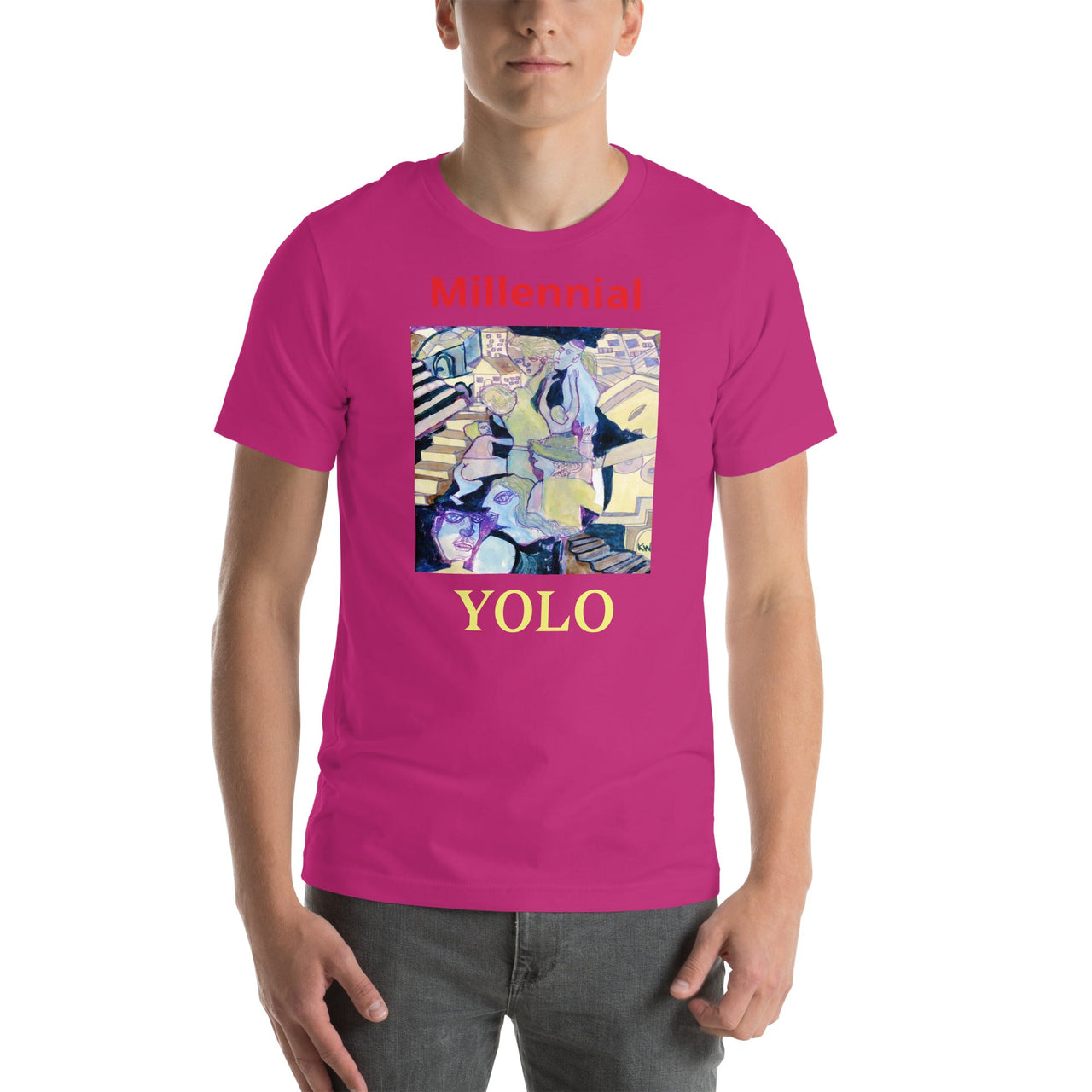 KW Gallery Wearable Art Tee 16 YOLO - Winter Sunshine Marketplace