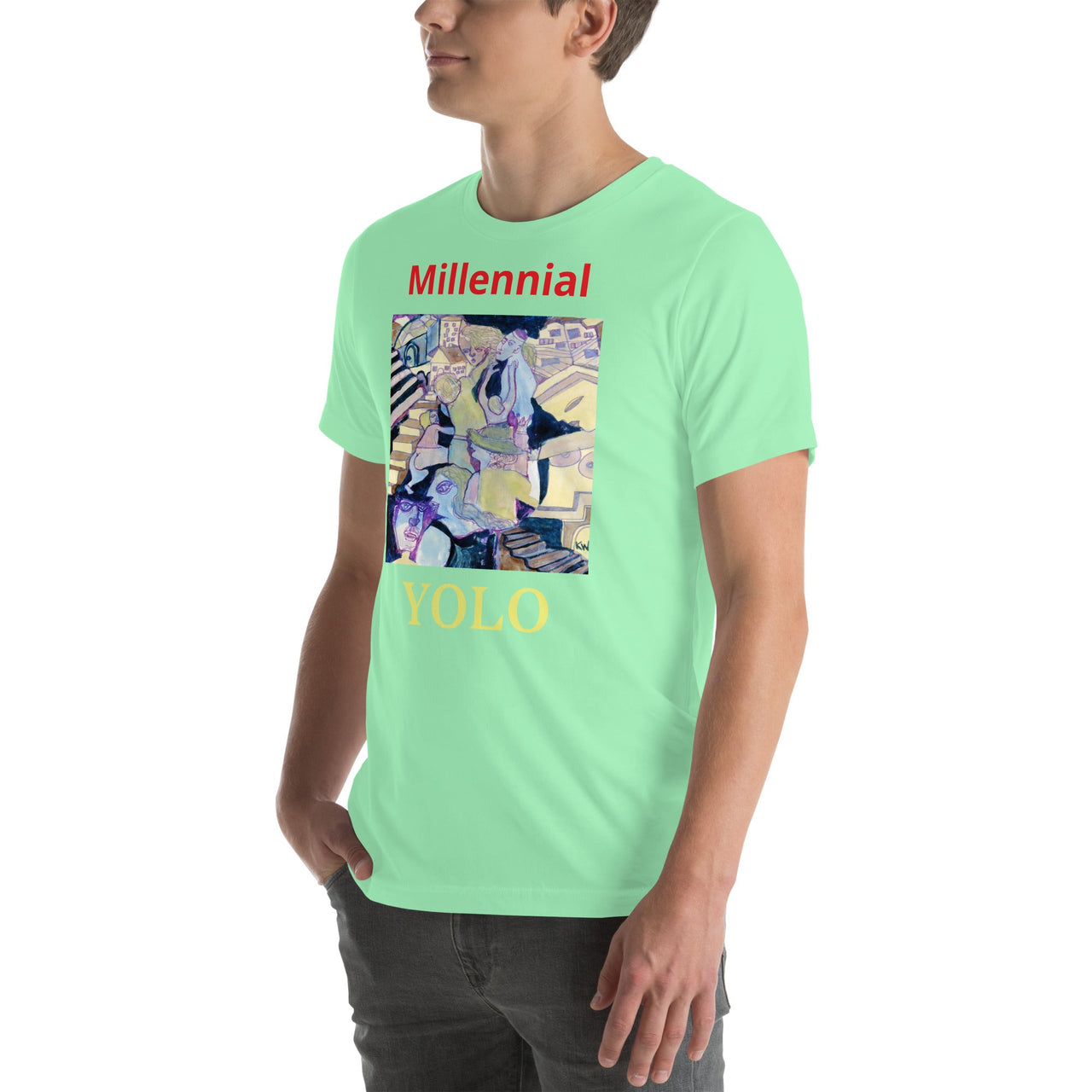 KW Gallery Wearable Art Tee 16 YOLO - Winter Sunshine Marketplace