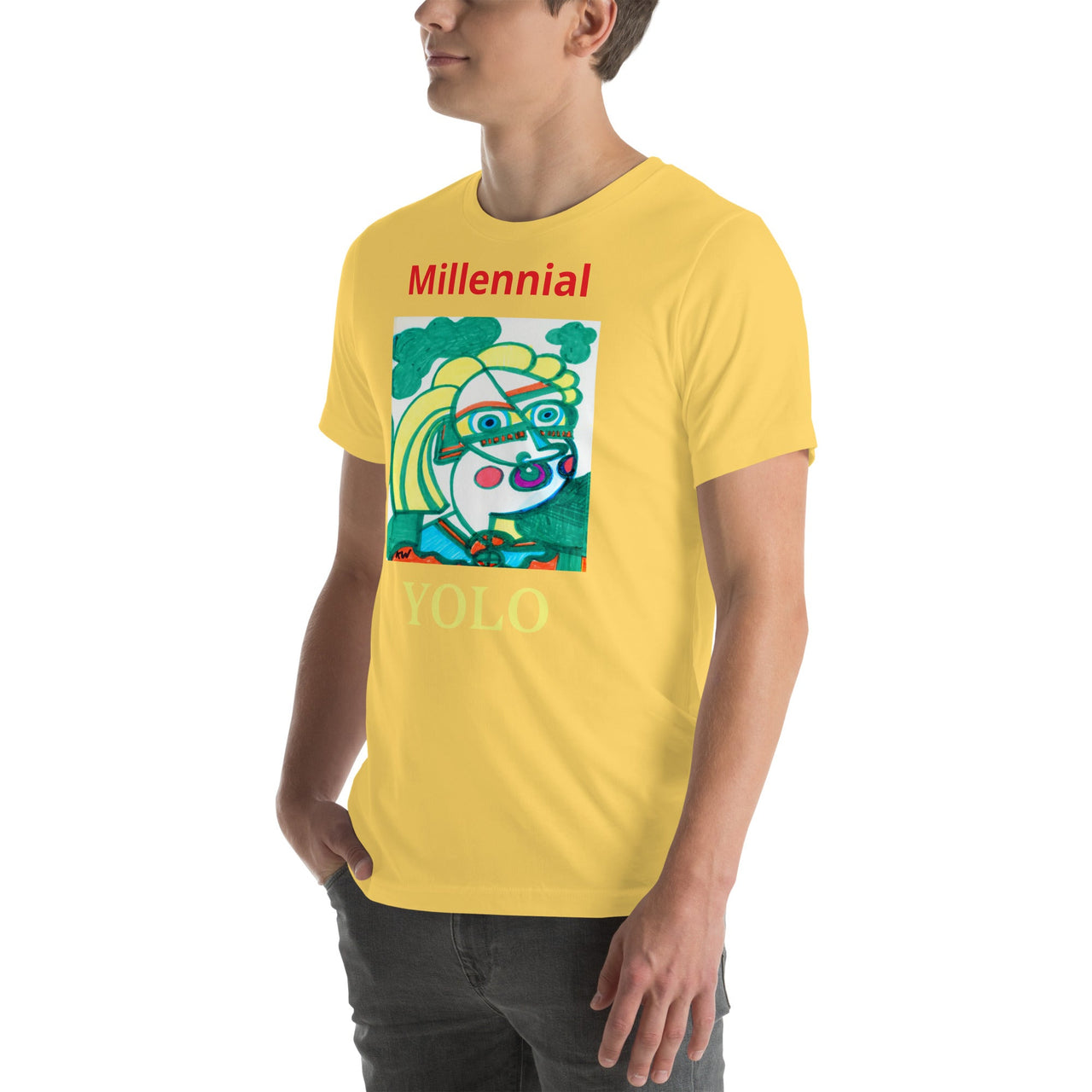 KW Gallery Wearable Art Tee 17 YOLO - Winter Sunshine Marketplace
