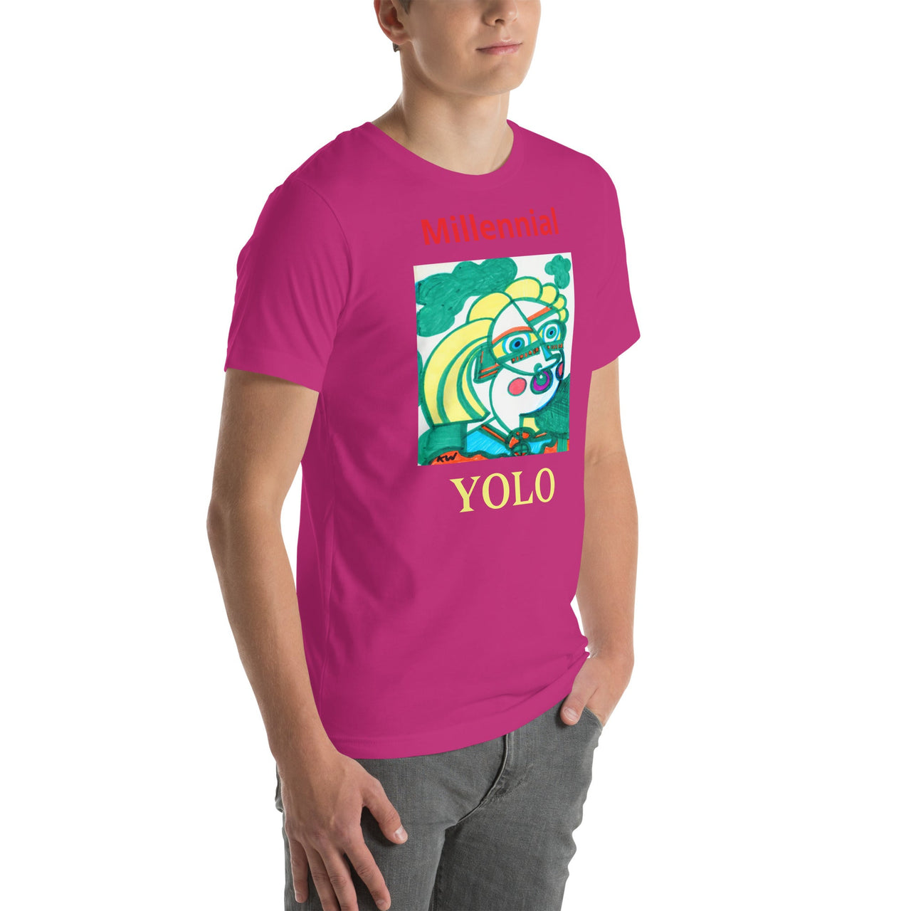KW Gallery Wearable Art Tee 17 YOLO - Winter Sunshine Marketplace