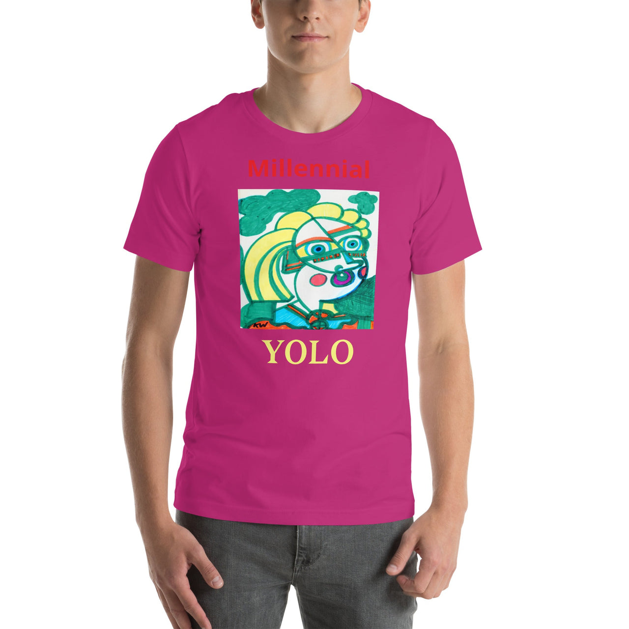 KW Gallery Wearable Art Tee 17 YOLO - Winter Sunshine Marketplace