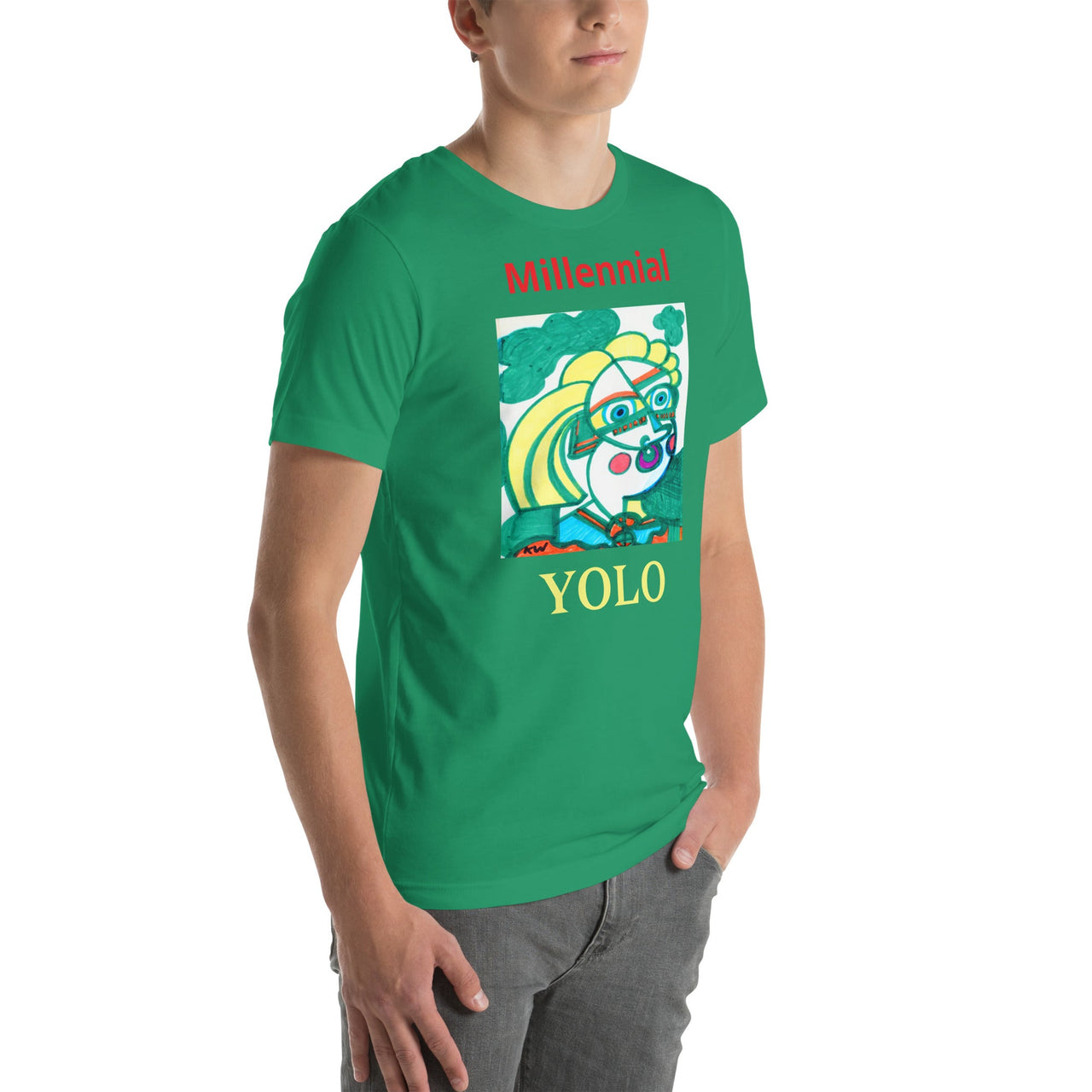 KW Gallery Wearable Art Tee 17 YOLO - Winter Sunshine Marketplace