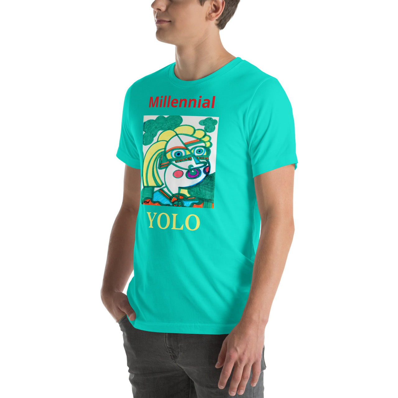 KW Gallery Wearable Art Tee 17 YOLO - Winter Sunshine Marketplace