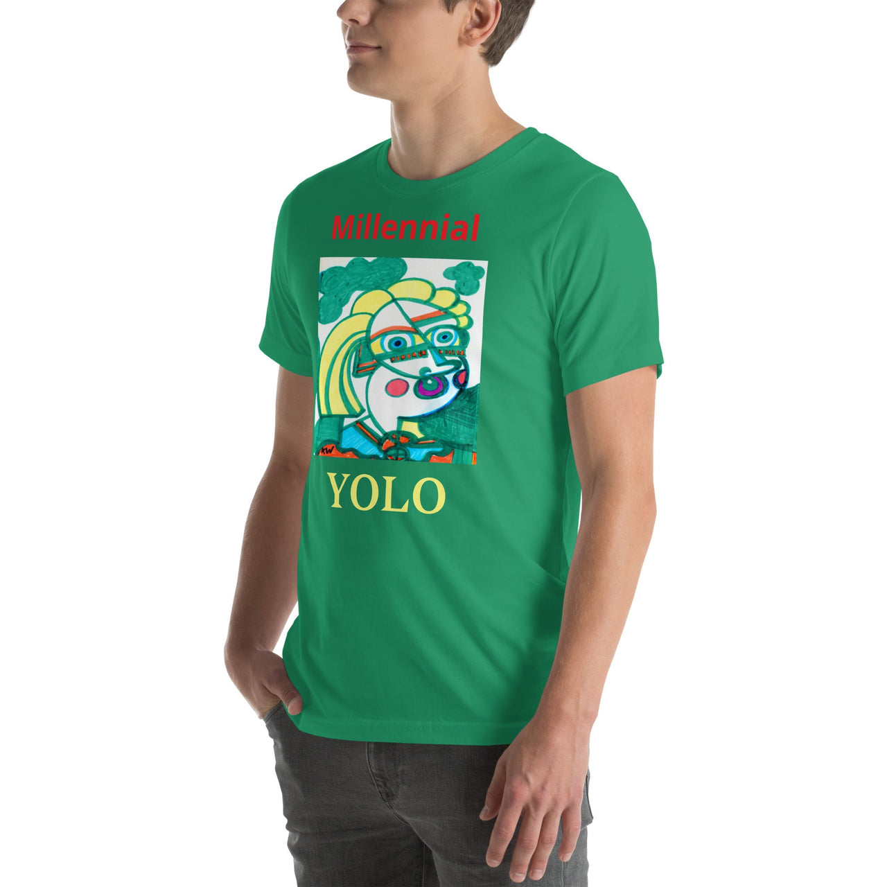 KW Gallery Wearable Art Tee 17 YOLO - Winter Sunshine Marketplace